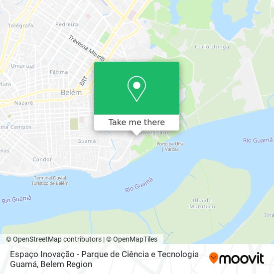 Espaço Inovação - Parque de Ciência e Tecnologia Guamá map