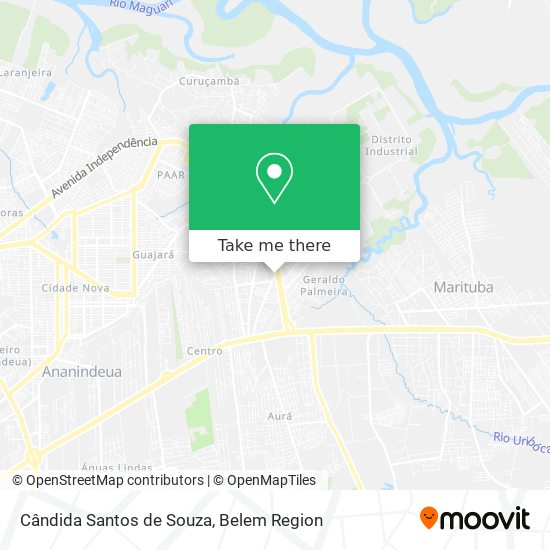 Cândida Santos de Souza map