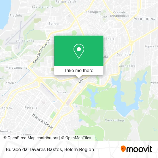 Buraco da Tavares Bastos map