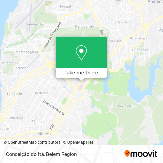 Conceição do Itá map