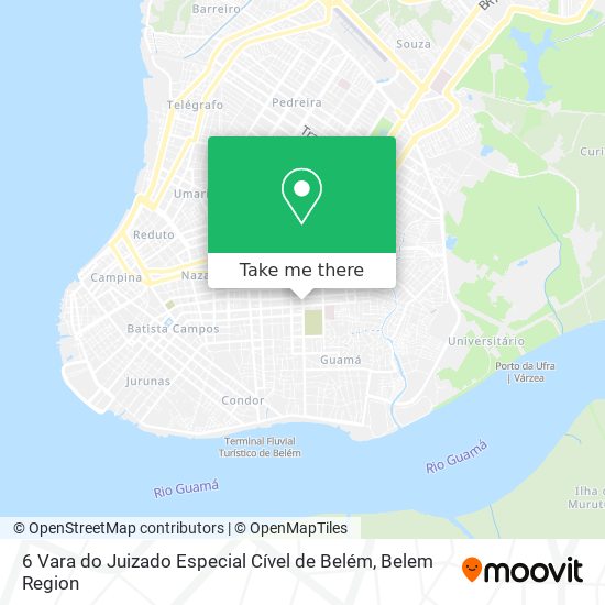 Mapa 6 Vara do Juizado Especial Cível de Belém