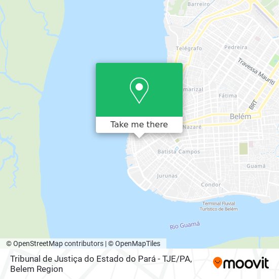 Tribunal de Justiça do Estado do Pará - TJE / PA map