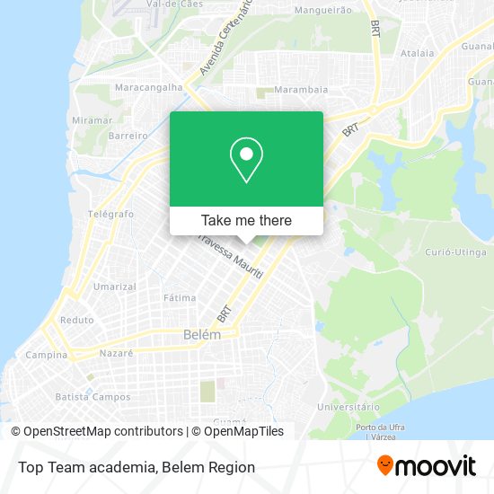 Mapa Top Team academia