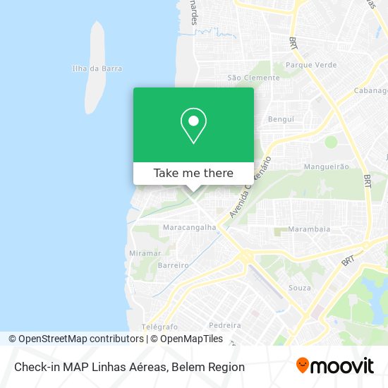 Check-in MAP Linhas Aéreas map