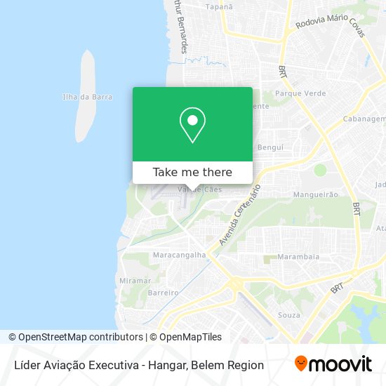 Líder Aviação Executiva - Hangar map