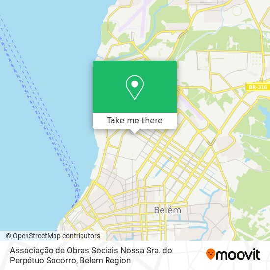 Mapa Associação de Obras Sociais Nossa Sra. do Perpétuo Socorro