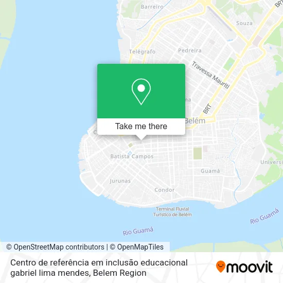 Centro de referência em inclusão educacional gabriel lima mendes map