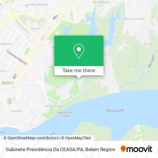 Gabinete Presidência Da CEASA / PA map