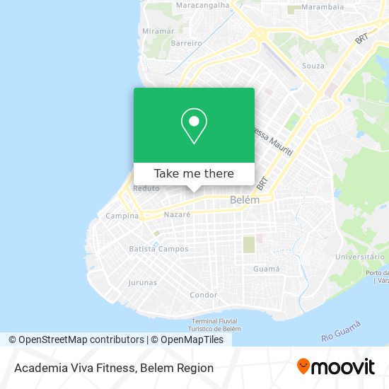 Mapa Academia Viva Fitness