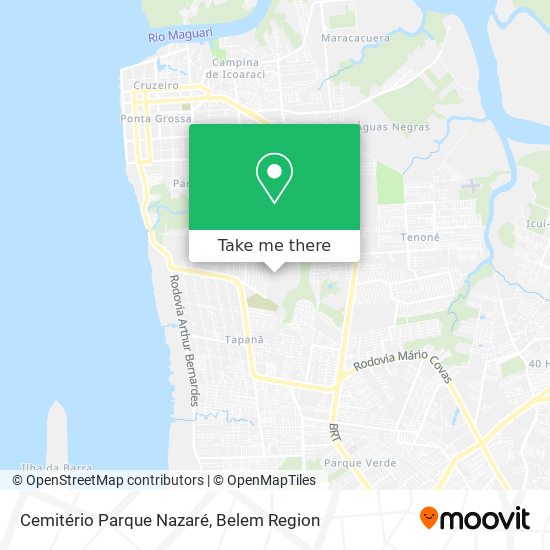 Cemitério Parque Nazaré map