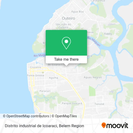 Distrito industrial de Icoaraci map