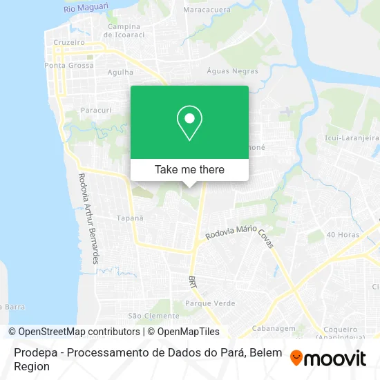 Prodepa - Processamento de Dados do Pará map