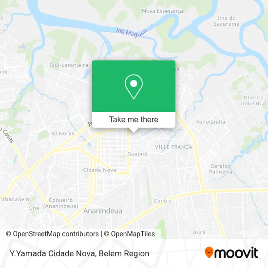 Y.Yamada Cidade Nova map
