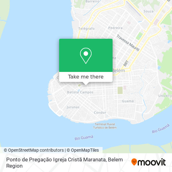 Mapa Ponto de Pregação Igreja Cristã Maranata