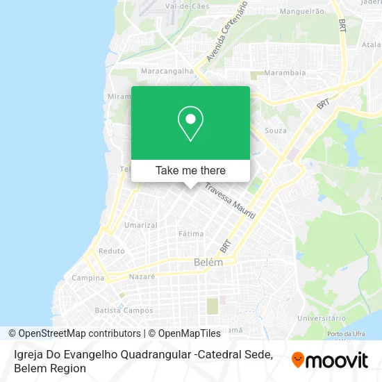 Igreja Do Evangelho Quadrangular -Catedral Sede map