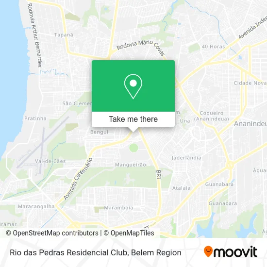 Rio das Pedras Residencial Club map