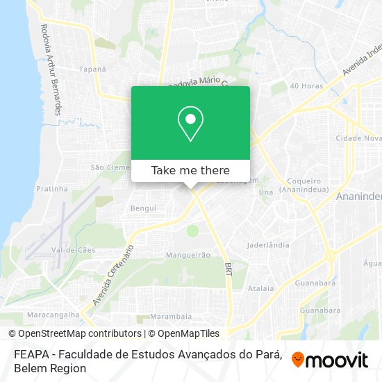 Mapa FEAPA - Faculdade de Estudos Avançados do Pará