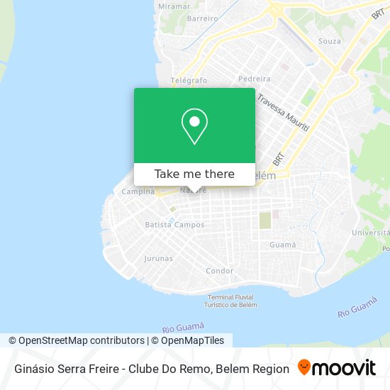 Ginásio Serra Freire - Clube Do Remo map