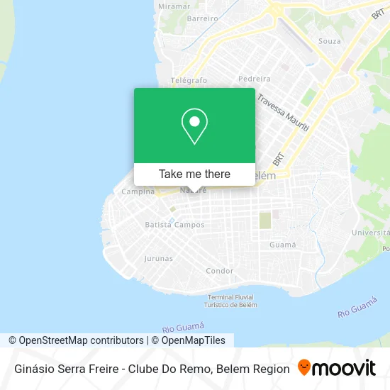 Ginásio Serra Freire - Clube Do Remo map