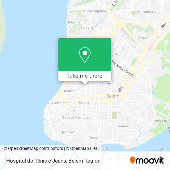 Hospital do Tênis e Jeans map