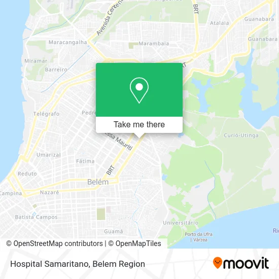 Hospital Samaritano map