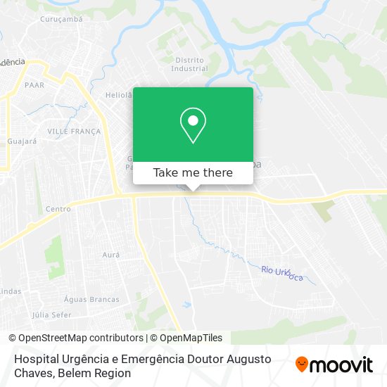 Hospital Urgência e Emergência Doutor Augusto Chaves map