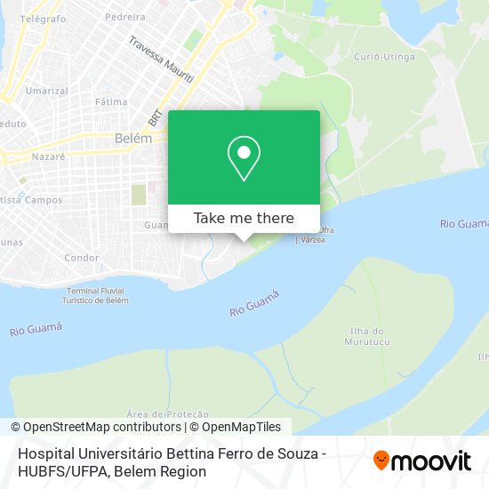 Hospital Universitário Bettina Ferro de Souza - HUBFS / UFPA map