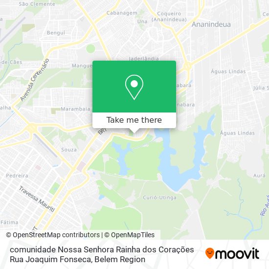 comunidade Nossa Senhora Rainha dos Corações Rua Joaquim Fonseca map