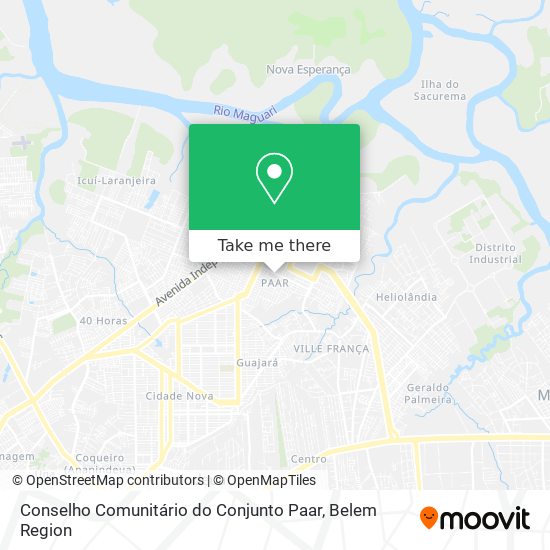 Conselho Comunitário do Conjunto Paar map