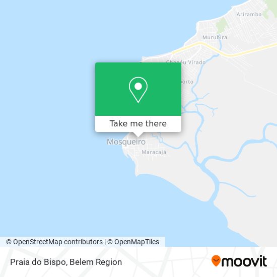 Mapa Praia do Bispo