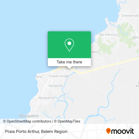 Praia Porto Arthur map