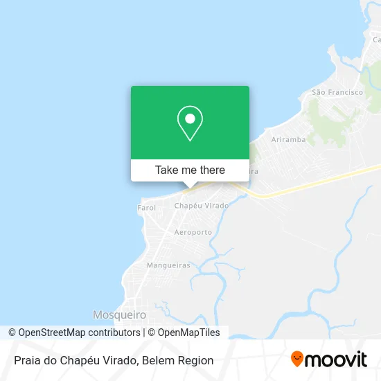 Praia do Chapéu Virado map