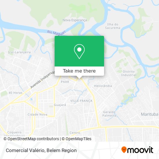 Comercial Valério map