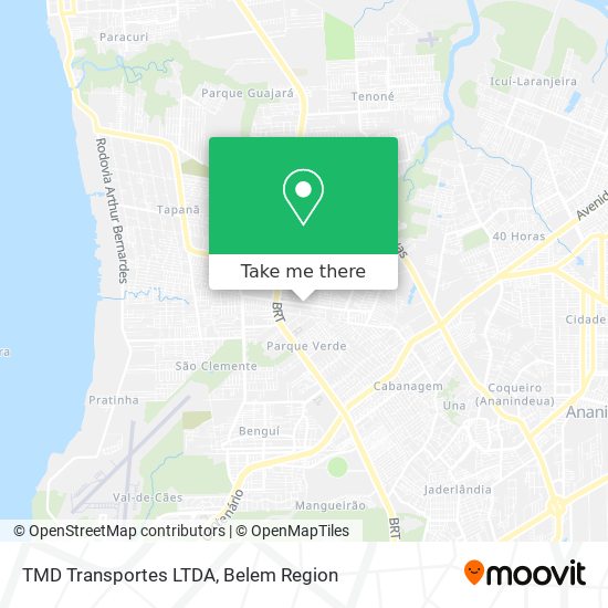 Mapa TMD Transportes LTDA