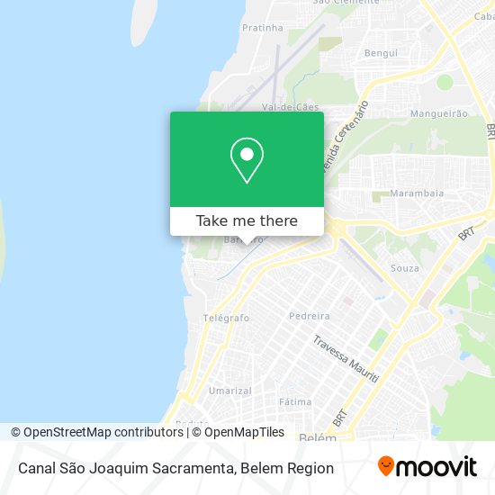 Canal São Joaquim Sacramenta map