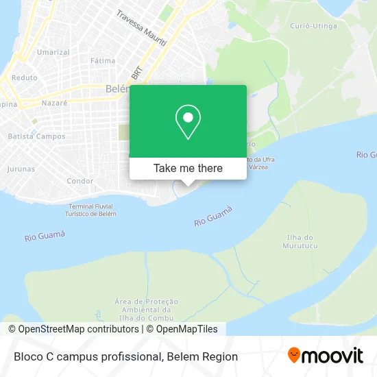 Bloco C campus profissional map