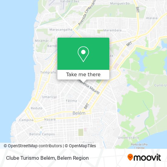 Clube Turismo Belém map