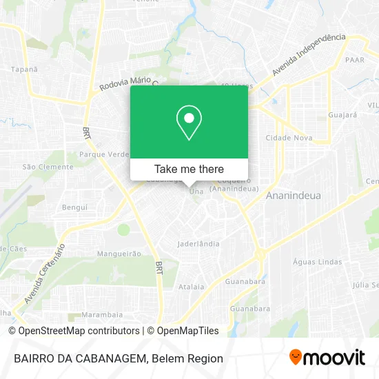 BAIRRO DA CABANAGEM map