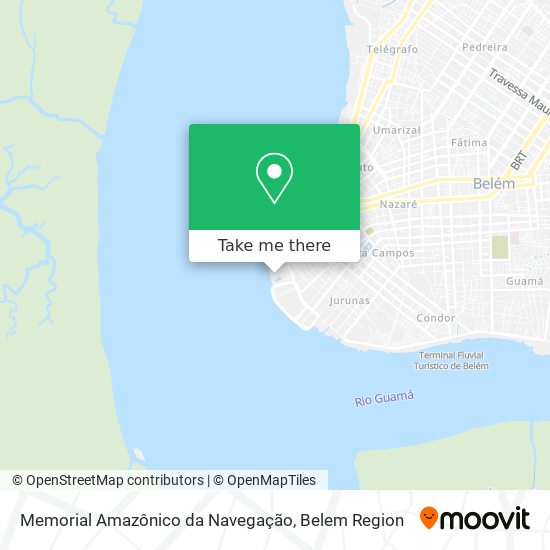 Mapa Memorial Amazônico da Navegação
