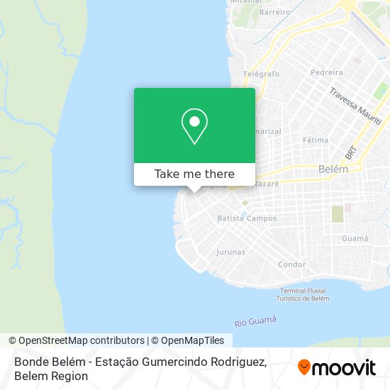 Bonde Belém - Estação Gumercindo Rodriguez map