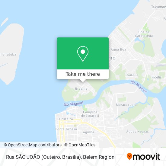 Rua SÃO JOÃO (Outeiro, Brasilia) map