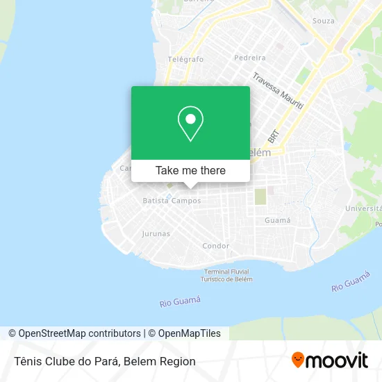 Tênis Clube do Pará map