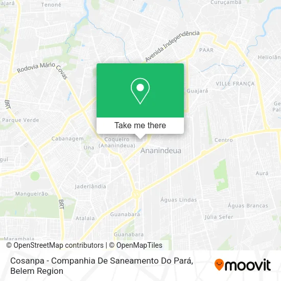 Cosanpa - Companhia De Saneamento Do Pará map