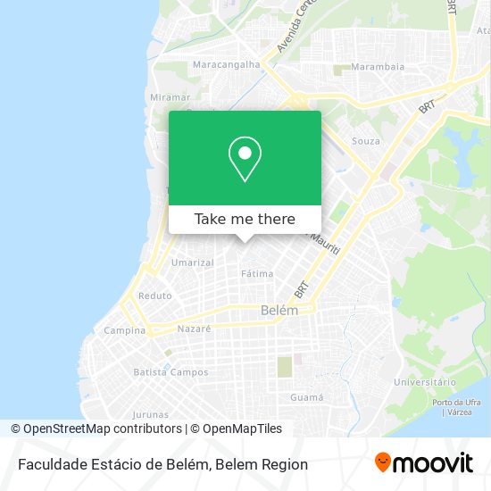 Faculdade Estácio de Belém map