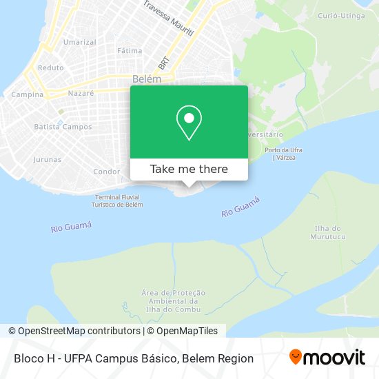 Mapa Bloco H - UFPA Campus Básico