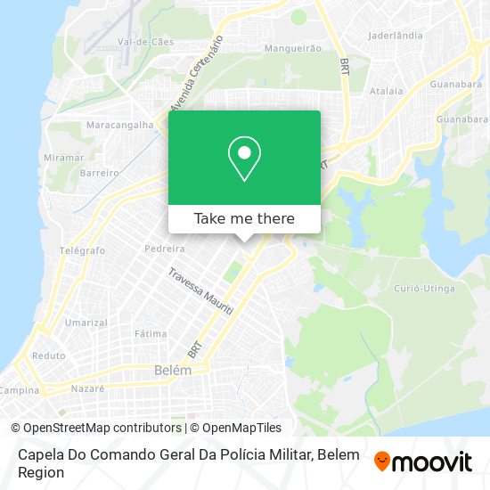 Mapa Capela Do Comando Geral Da Polícia Militar