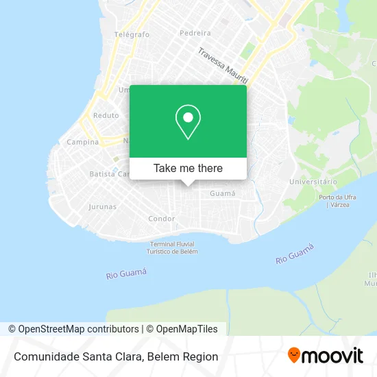 Comunidade Santa Clara map