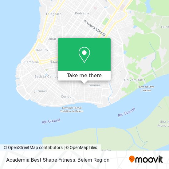 Academia Best Shape Fitness map