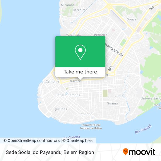 Mapa Sede Social do Paysandu