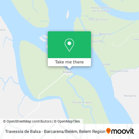 Travessia de Balsa - Barcarena / Belém map